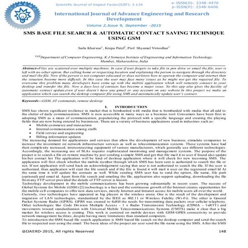 Sms base file search &amp; automatic contact saving technique using gsm 38521