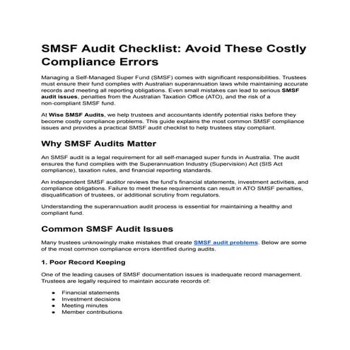 SMSF Audit Checklist_ Avoid These Costly Compliance Errors.pdf