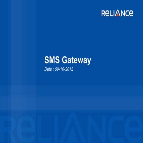 Sms gateway ppt 9 oct