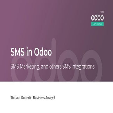 SMS in Odoo