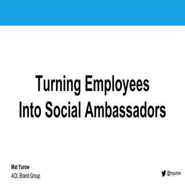 Employee Engagement: Turning Employees Into Social Advocates