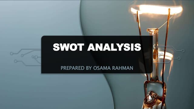 SWOT Analysis in Strategic Management.pptx