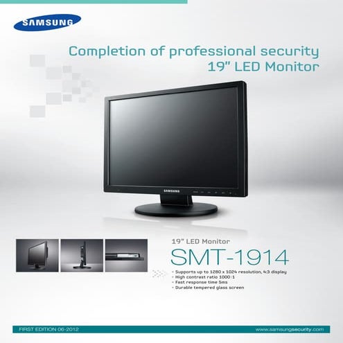 Samsung Techwin SMT-1914 Data Sheet