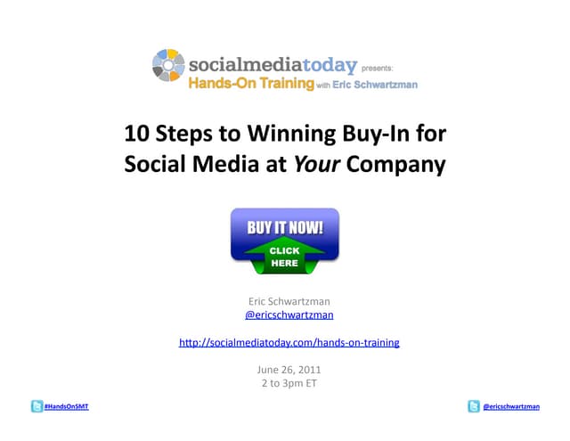 10 Steps to Selling Social Media to...