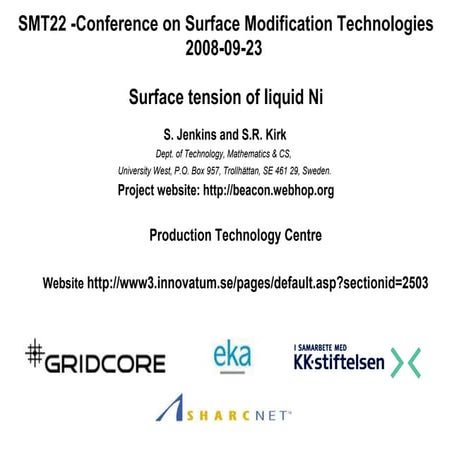 Surface Tension in Liquid Nickel