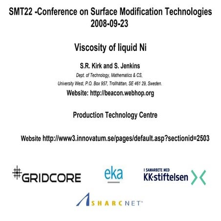 Viscosity of Liquid Nickel