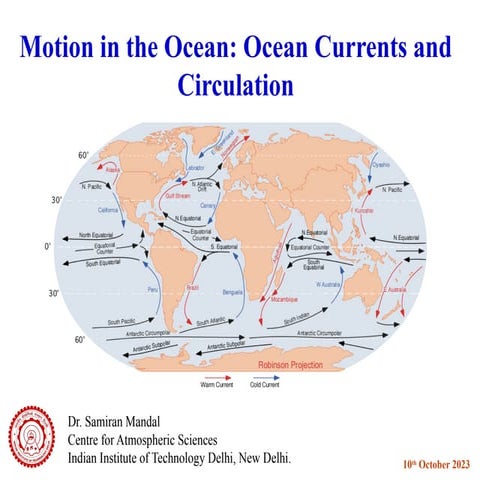 Ocean current complete description of oceans