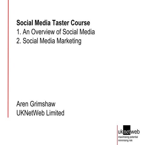 Social Media and Social Media Marketing