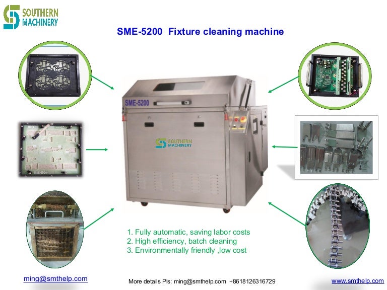 Smt fixture auto cleaning machine sme5200