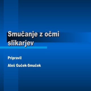 Smučanje z očmi slikarjev