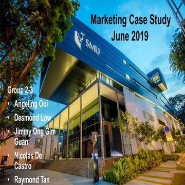 SMU marketing project for group G2-3