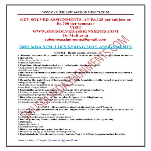 smu solved assignments, smu assignments, smu mba assignments, sem 1 smu assig...