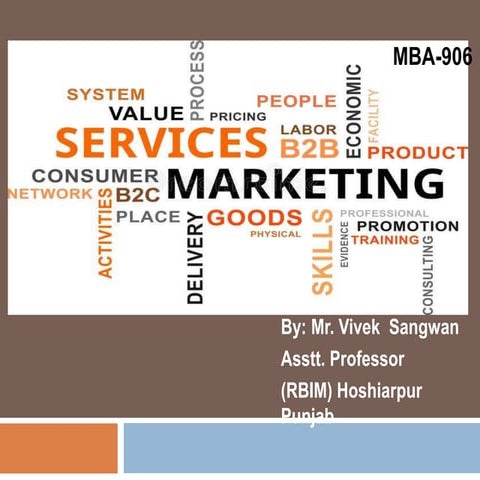 Service Marketing/ Growth/ characteristics/classification/service marketing m...