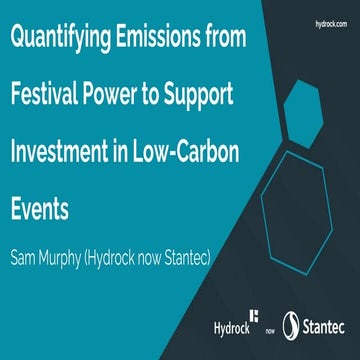 13:40 Quantifying Emissions from Festival Power in Monetary Terms to Support ...