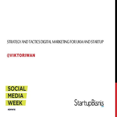 Social Media Week Presentation - SMB Strategy with Analytics