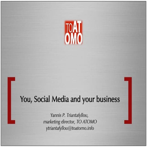 Εσύ, τα Social Media και η επιχείρηση σου! | You, Social Media and your busin...