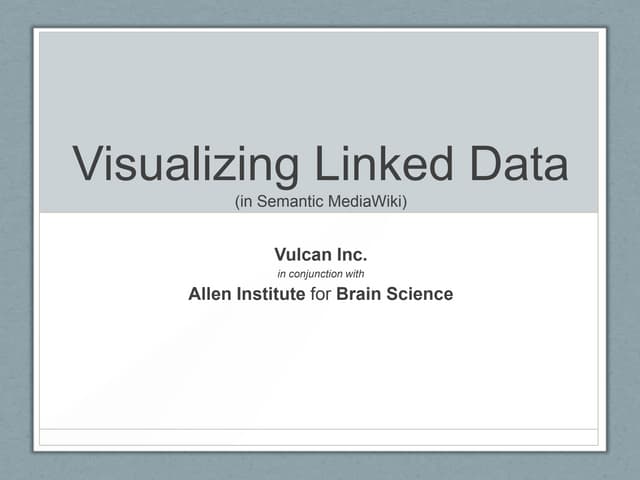 SMWCon 2012 Linked Data Visualizations