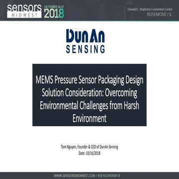 MEMS Pressure Sensor Packaging Considerations