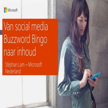 Van "social media buzzword bingo" naar inhoud