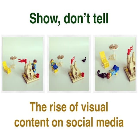 "Show, don't tell" - the rise of visual on social media