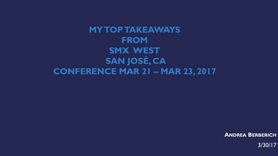 SMX & Top takeways: Voice Search, AMP, PWA, SERP-less Search, Structured Data...