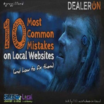The 10 Most Common Mistakes on Local Websites (and how to fix them)