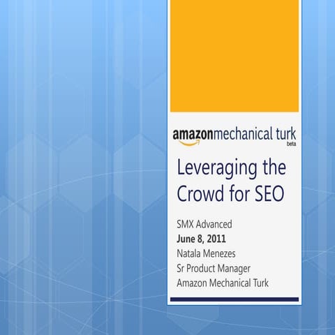 Leveraging Mechanical Turk for SEO 