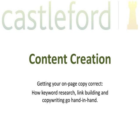 Content Creation 101, SMX Sydney 2011