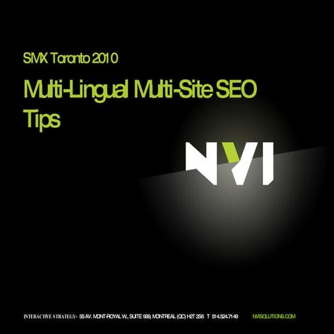 Multi-Lingual Multi-Site SEO Tips