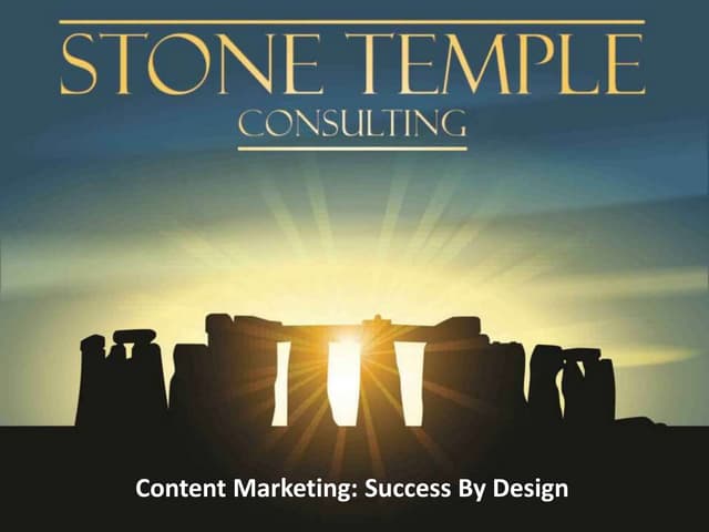 Content Marketing Success by Design