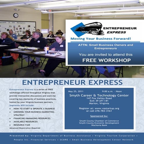 Smyth County Entrepreneur Express May 25 2011