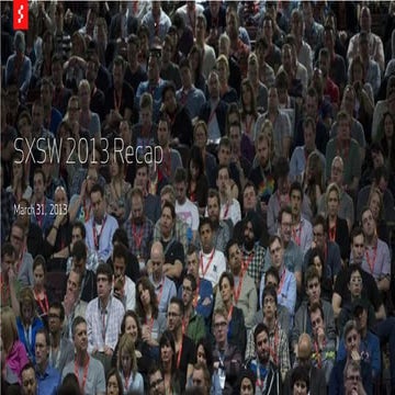 SXSW 2013 Trends - SapientNitro