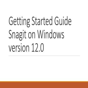 Tutorial Snagit | PDF