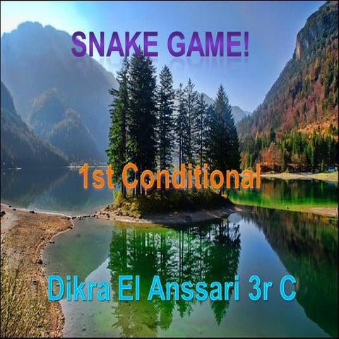 1st Conditional Snake