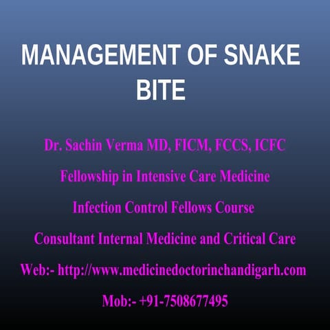 Snake bite