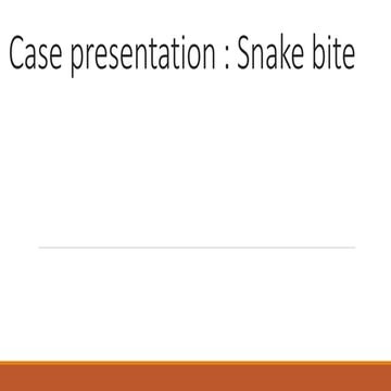 snake bite for the learning of the Doctors.pptx