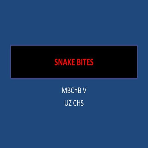 Snake bites