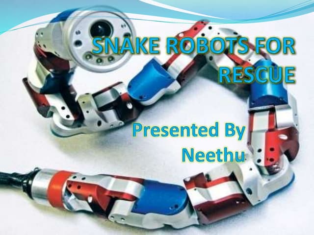 snake robot ppt