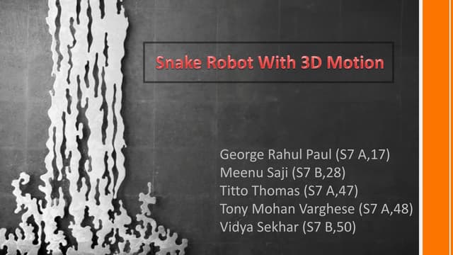 Snake presentation_ppt