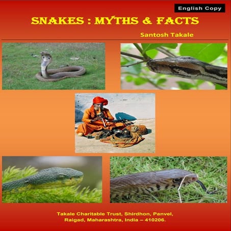 Snakes Myths & Facts in English by Santosh Takale (Revised)