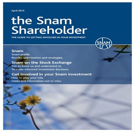 Snam Shareholder April 2015