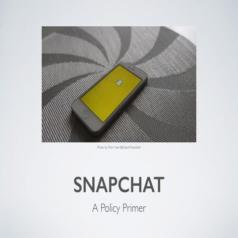 Online Power and Resistance: Snapchat Policy Primer | PDF