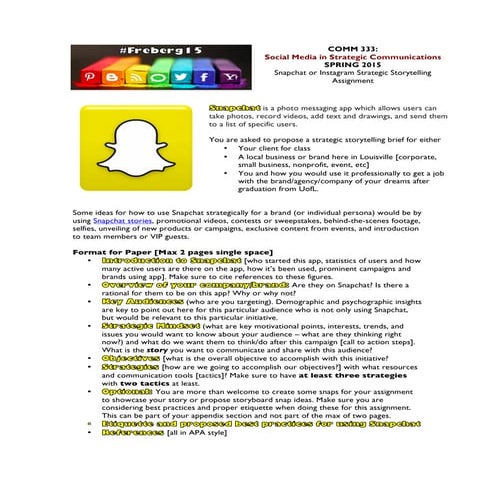 Snapchat Assignment
