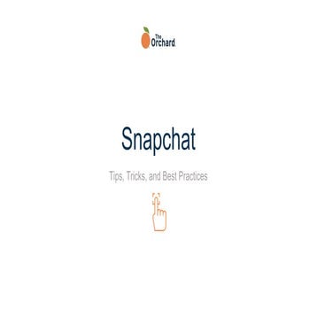 Snapchat Best Practices 2018