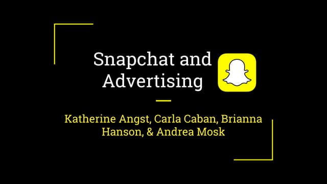 Snapchat Advertising 