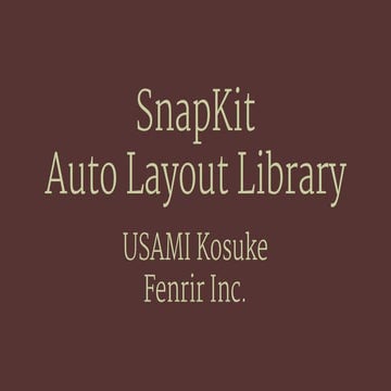 SnapKit