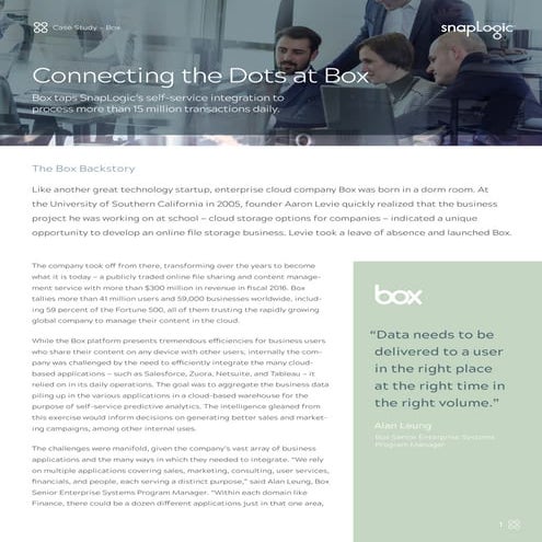 Snaplogic box-case-study