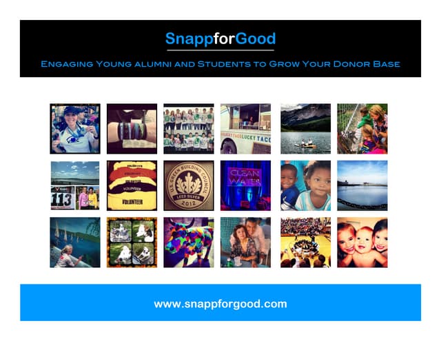 SnappforGood for Alumni Offices and Universities