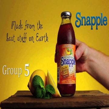 How Snapple got its juice back!