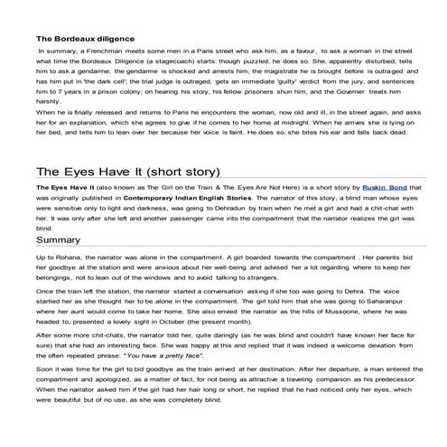 Snappy surprises story summaries